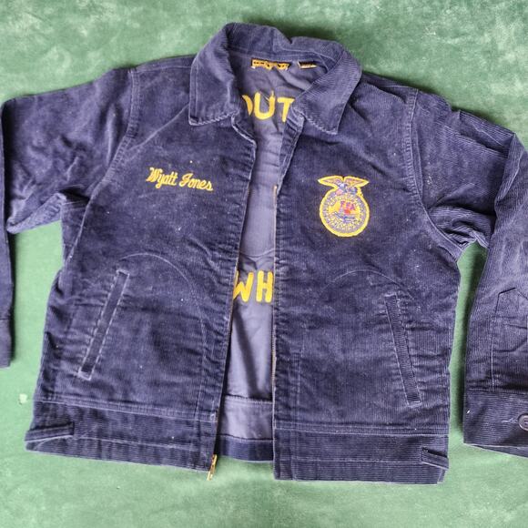 American Vintage Other - Vintage FFA Kentucky South Warren Navy Corduroy Jacket